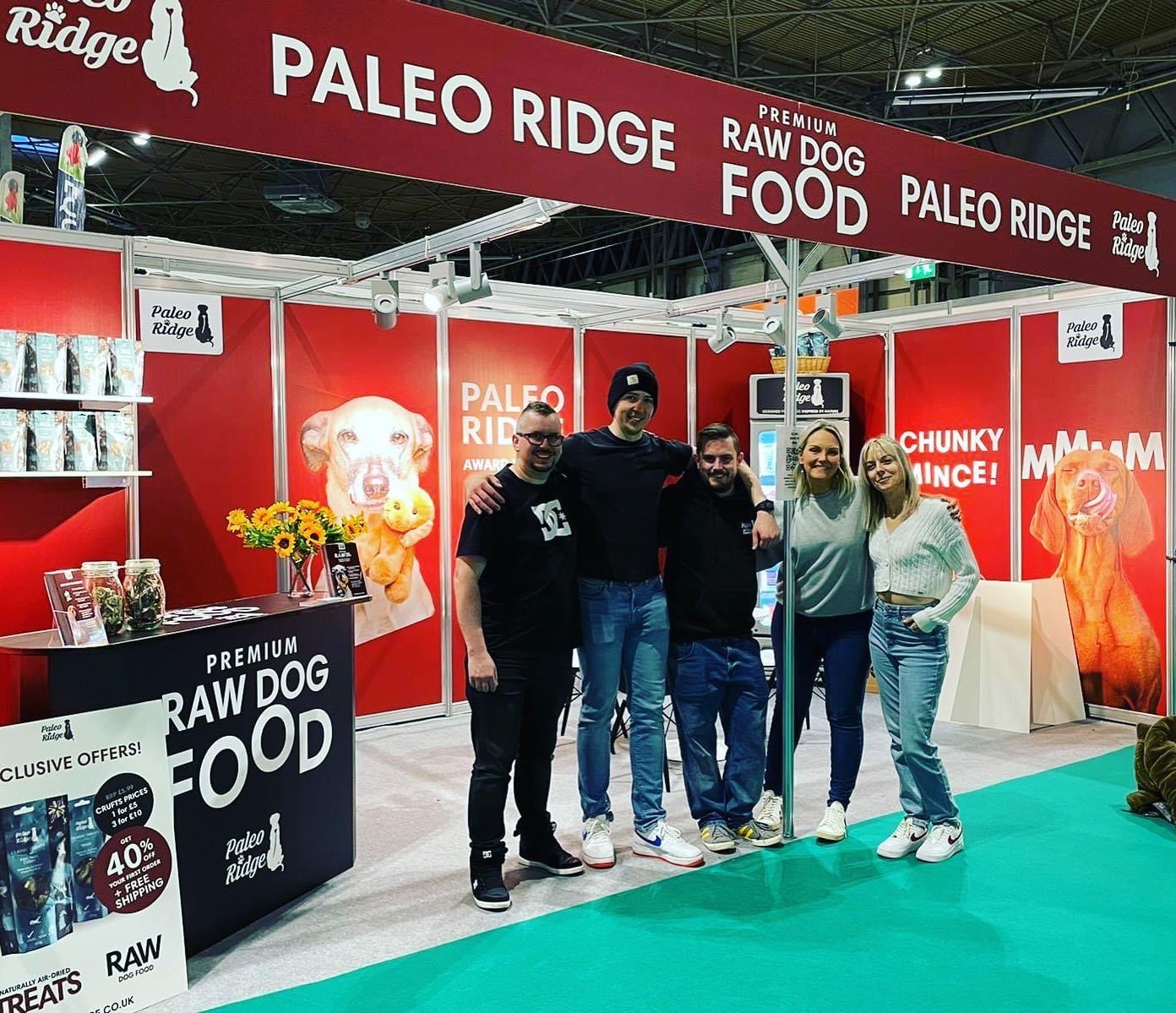 Will Green with the Paleo Ridge team at Crufts