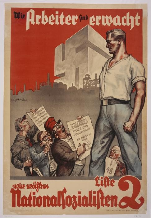 Example of Nazi propaganda imagery used to influence public attitudes