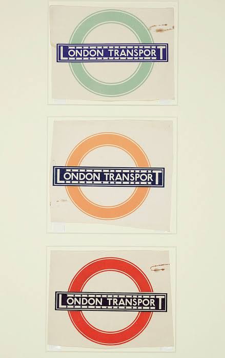 Historic London Underground roundel designs and transport identity