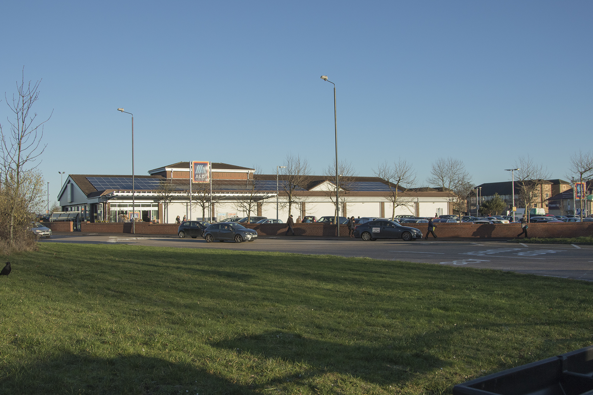 Aldi supermarket in Derby, illustrating how product, price, place and promotion work together