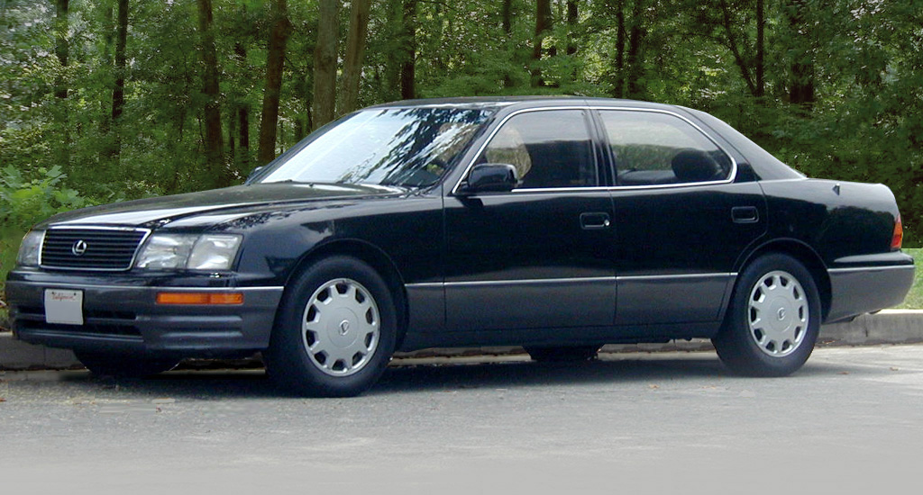 Lexus LS 400, illustrating Toyota's decision to create a separate luxury brand rather than stretch the Toyota name