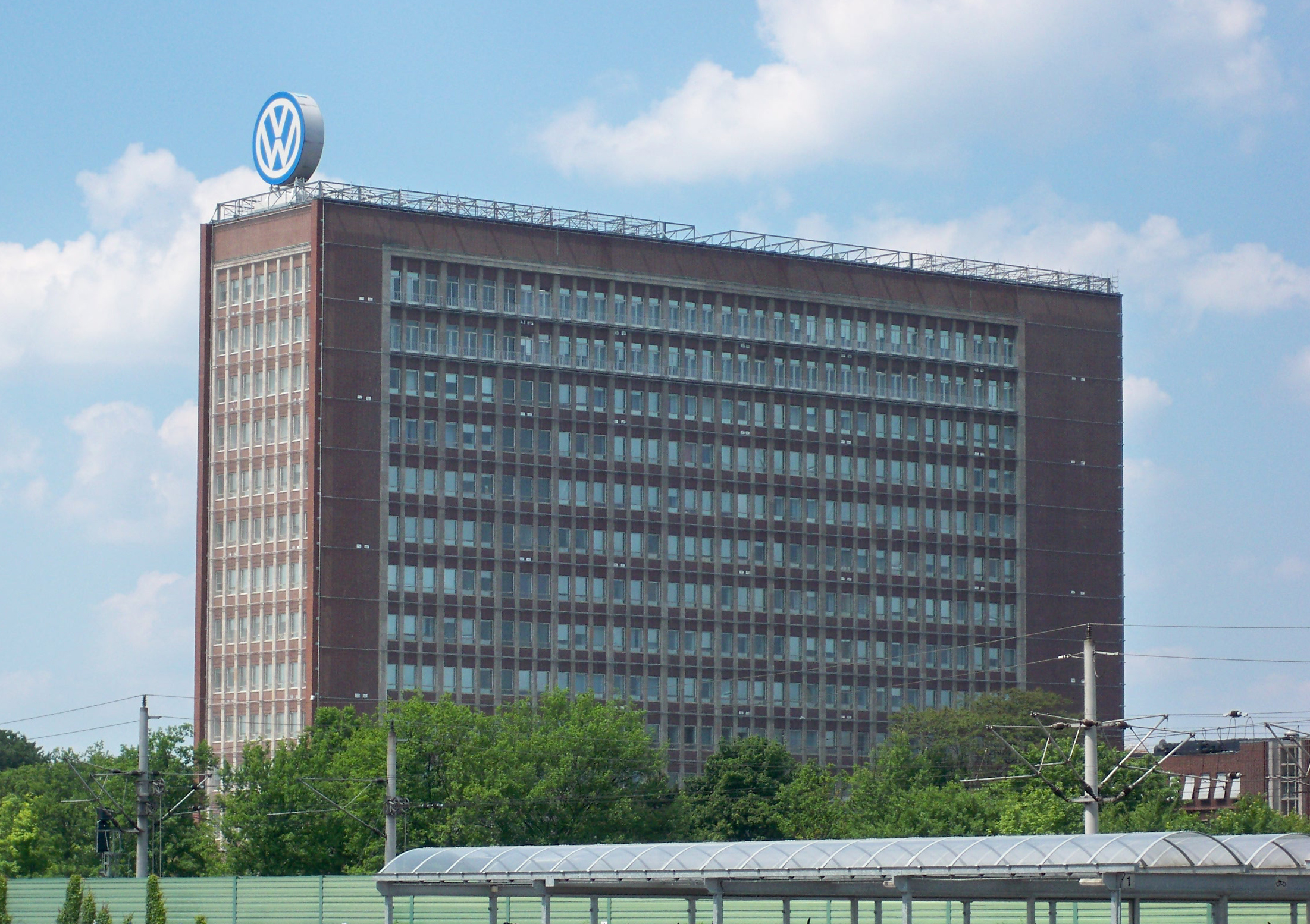 Volkswagen Group headquarters in Wolfsburg, illustrating a multi-brand portfolio strategy